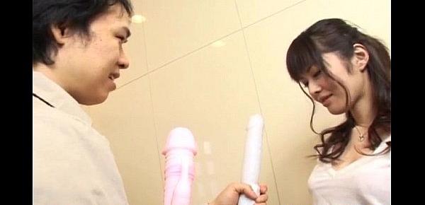  Haruna Ayase gets dildo and licked shlong